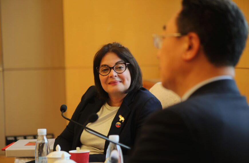 Vicepresidenta sectorial Gabriela Jiménez Ramírez realiza balance de agenda científico-tecnológica entre Venezuela y China